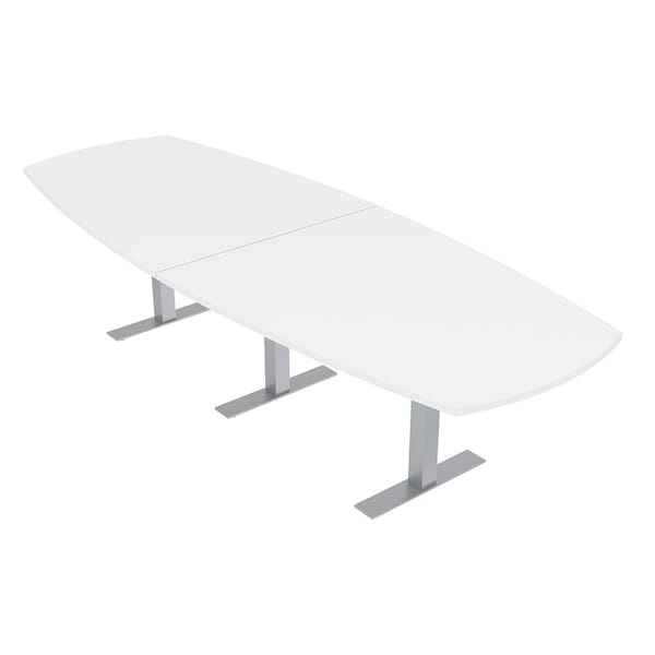 45 in W, 145 in L, 29 in H, Engineered Wood Top, White